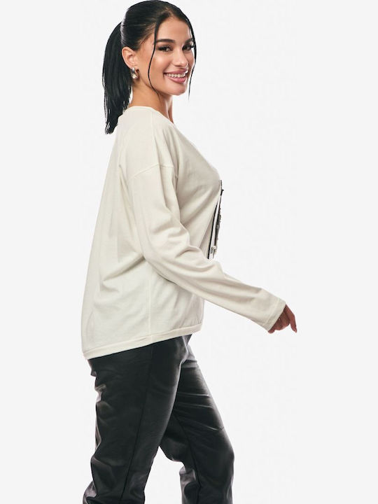 Women's Blouse Long Sleeve Ecru