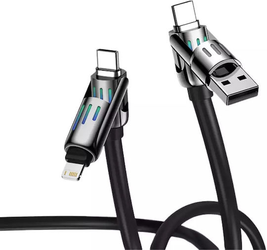 Hyperloq Neocable Καλώδιο 4-in-1 Όλα 2m Γκρί
