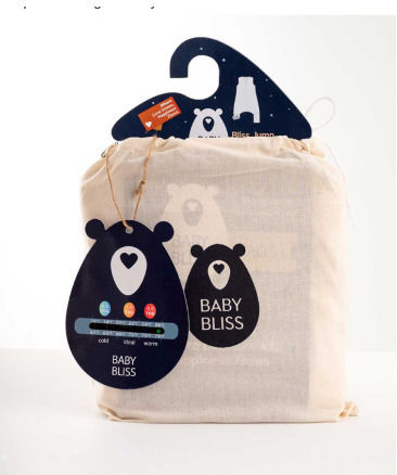 Baby Bliss Winter Schlafsack in Silbergrau