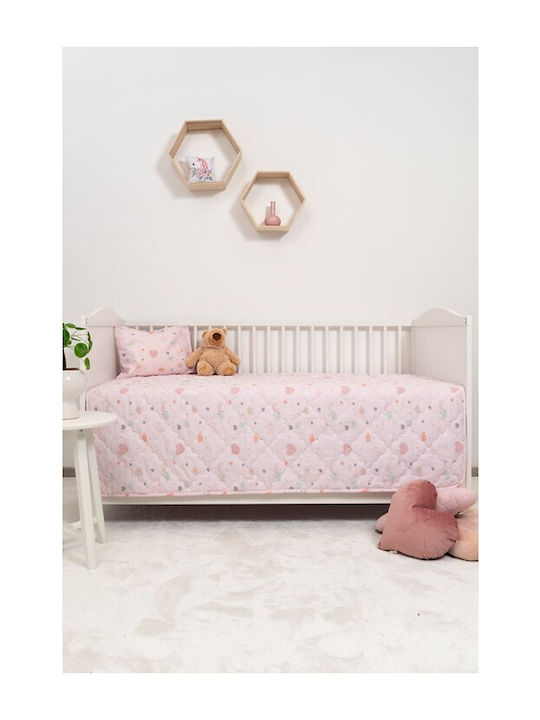 Naf Naf Little Hearts 302 Pink Κουβερλί Κουβερλί Σετ