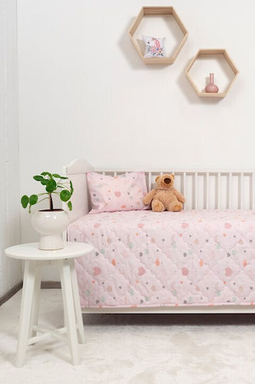 Naf Naf Little Hearts 302 Pink Baby Quilts Set