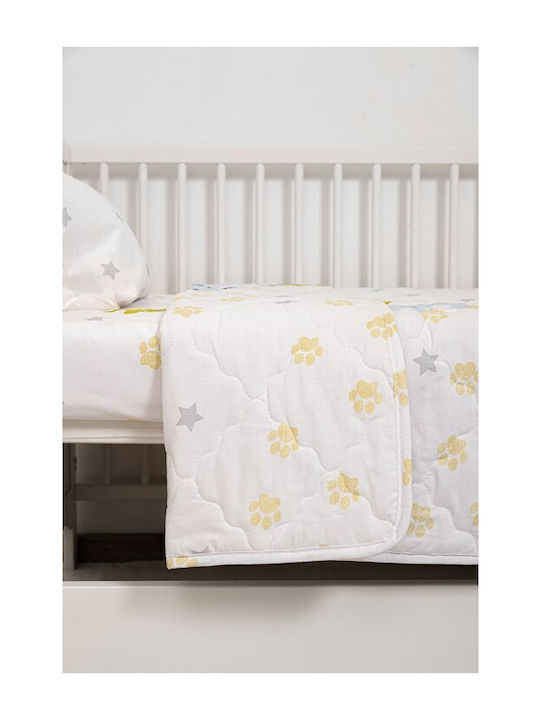Naf Naf Little Zoo 301 White Κουβερλί Κουβερλί Σετ