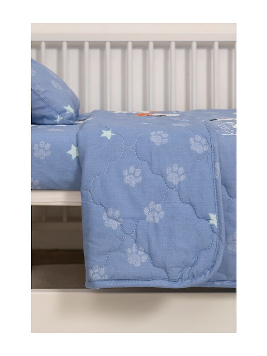 Naf Naf Little Zoo 301 Blue Κουβερλί Κουβερλί Σετ