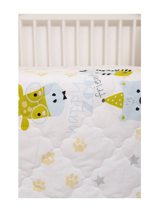 Naf Naf Little Zoo 301 White Κουβερλί Κουβερλί Σετ