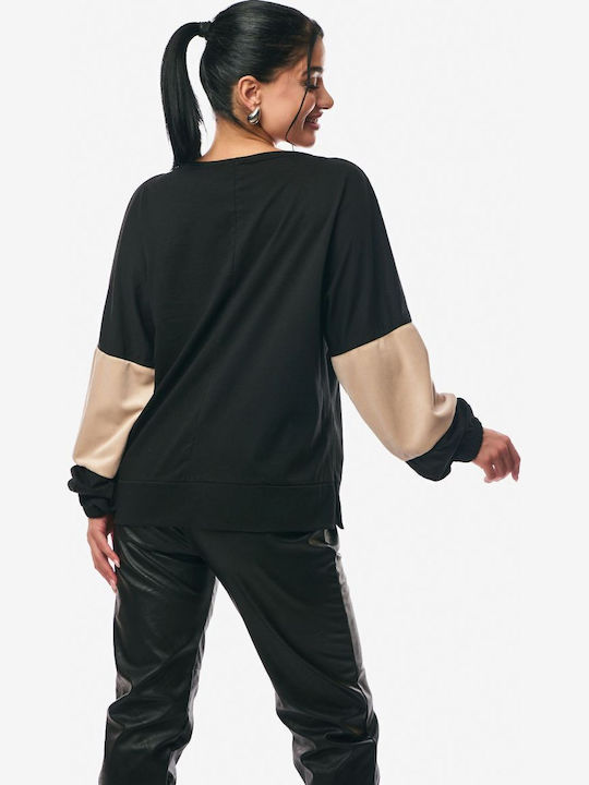 Women's Blouse Cotton Black