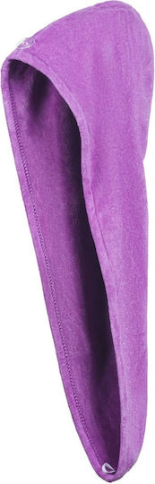 Aquaspeed Πετσέτα Microfiber Μαλλιών Μωβ