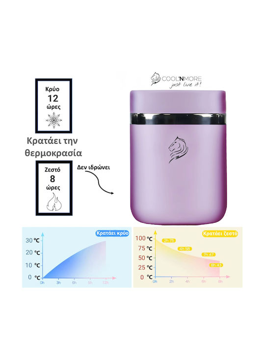 Cool'NMore Lunchbox Isolierte Lunchbox Inox Flieder 800ml 1Stück