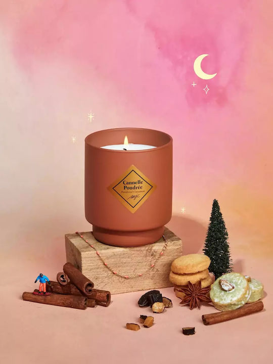 My Jolie Candle Χριστουγεννιάτικο Κερί Καφέ 8x8εκ.
