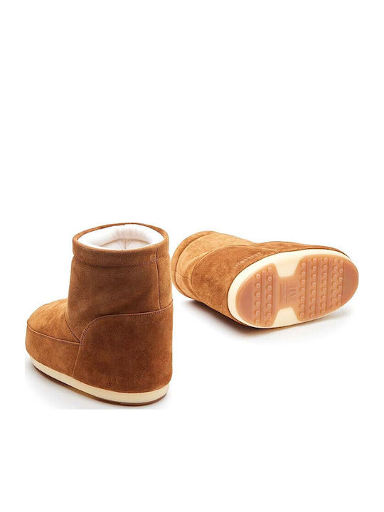 Wildleder Stiefeletten Damen Braun