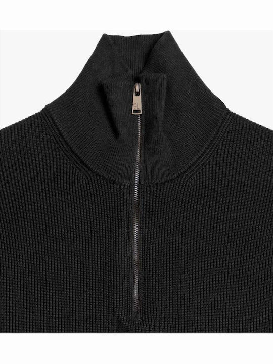 Langarm Herrenbluse Schwarz