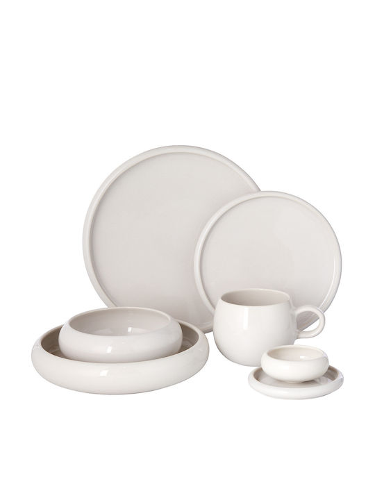 Butlers Teller Untiefe Keramik Beige mit Durchmesser 12cm