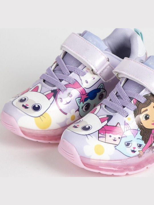 Gabby's Dollhouse Adidași Copii Cu Luminite Roz