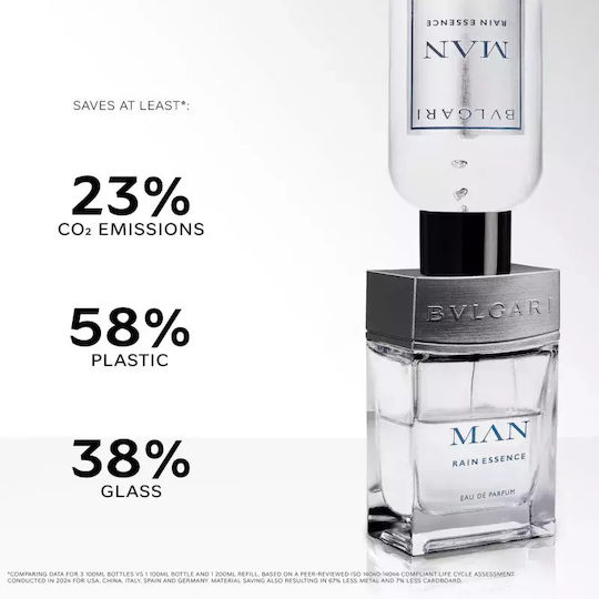Bvlgari Bvlgari Man Rain Essence 200 Ml Eau De Parfum Refill Pentru Bărbați