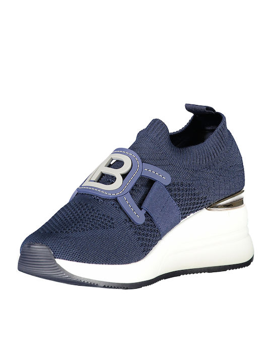 Adidași Flatforms Pentru Femei Albastru