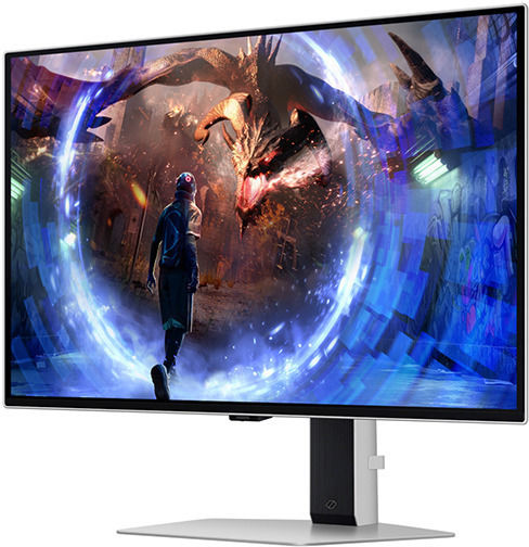 Samsung Odyssey G60SF OLED HDR Gaming Монитор 27" QHD 2560x1440 500Hz с Време на Реакция 0.03ms GTG Сребрист