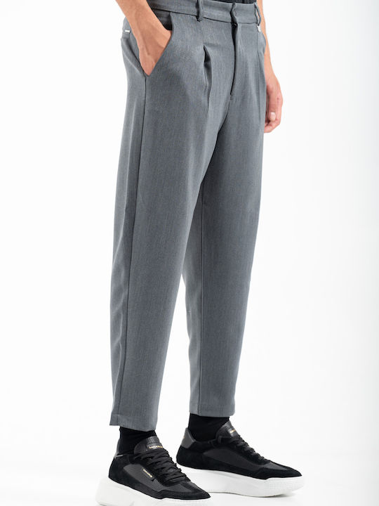 Hose Elastisch in Lockere Passform Grey