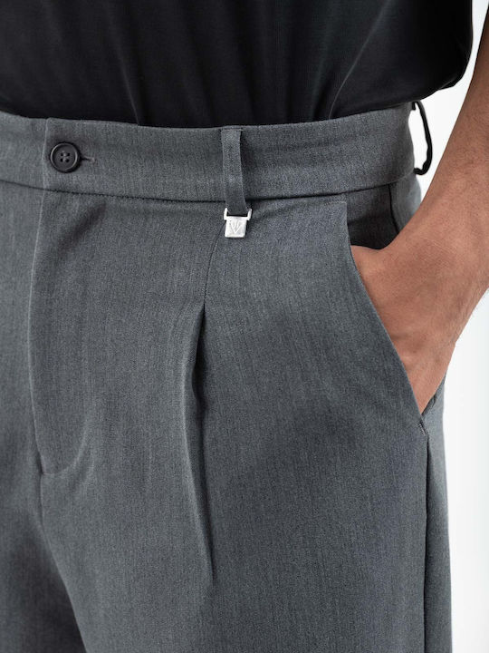 Hose Elastisch in Lockere Passform Grey