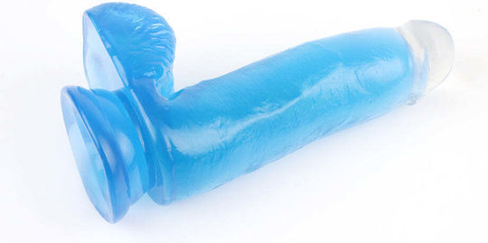 Chisa Novelties Ρεαλιστικό Dildo με Όρχεις και Βεντούζα Μπλε
