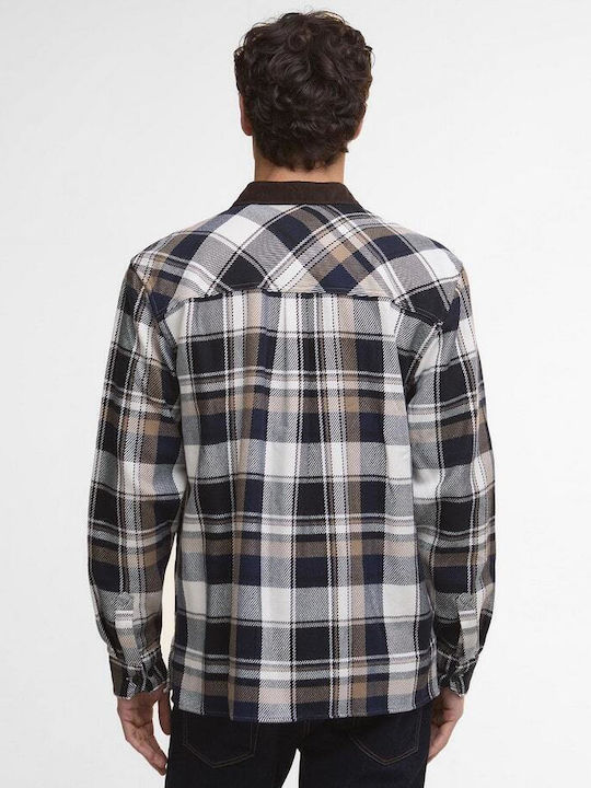 Barbour Grasmoor Памучно Риза Navy