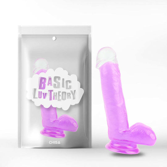 Chisa Novelties Ρεαλιστικό Dildo με Όρχεις και Βεντούζα Μωβ