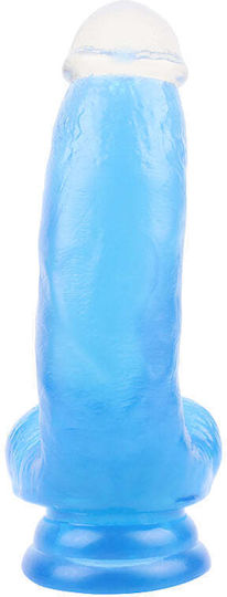 Chisa Novelties Lover Ρεαλιστικό Dildo με Όρχεις και Βεντούζα Μπλε