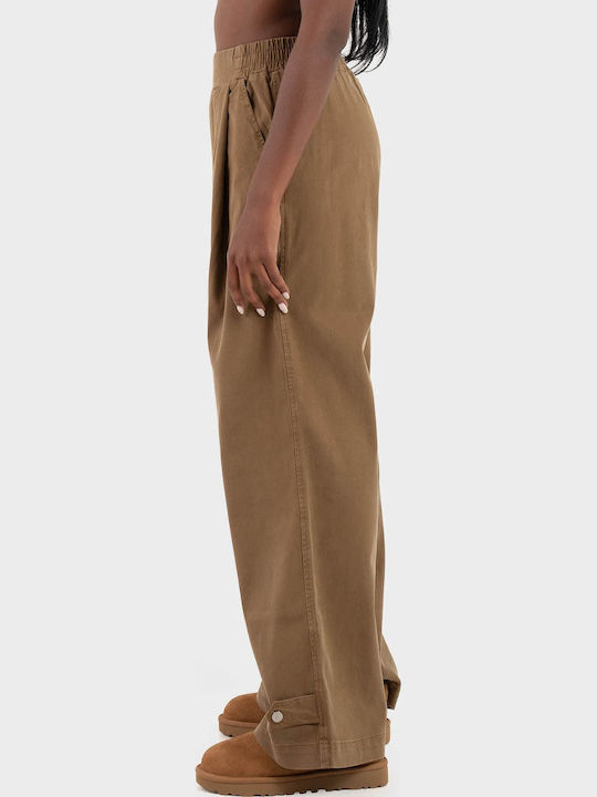 Women's Fabric Trousers Brown