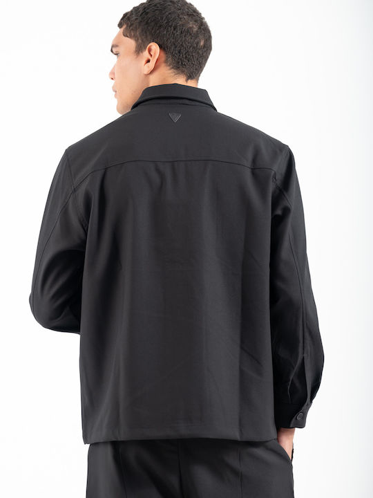 Μακρυμάνικo Overshirt Black
