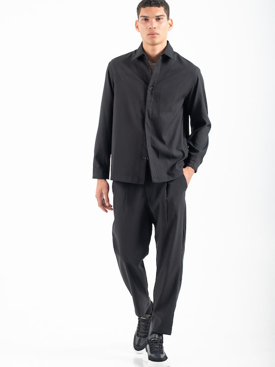 Μακρυμάνικo Overshirt Black