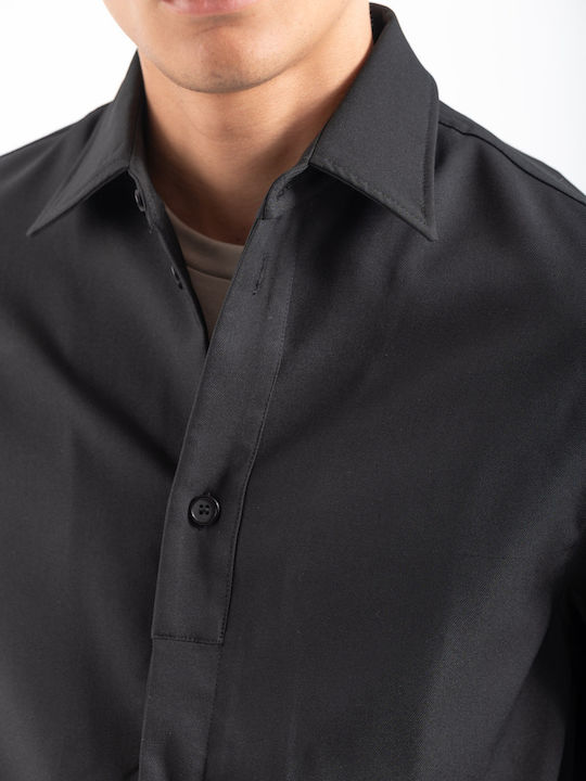 Μακρυμάνικo Overshirt Black