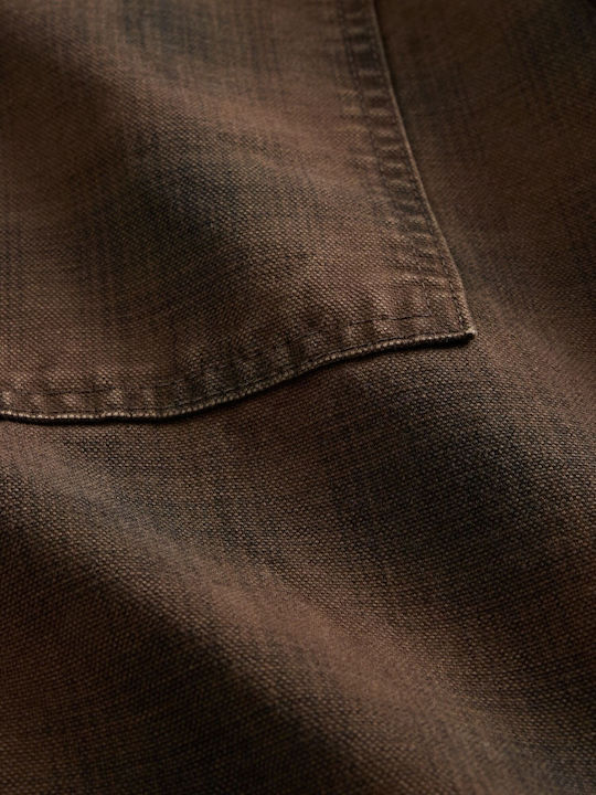 GAP Βαμβακερό Overshirt Brown