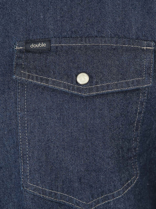 Дълъг ръкав Риза Dark Blue Denim