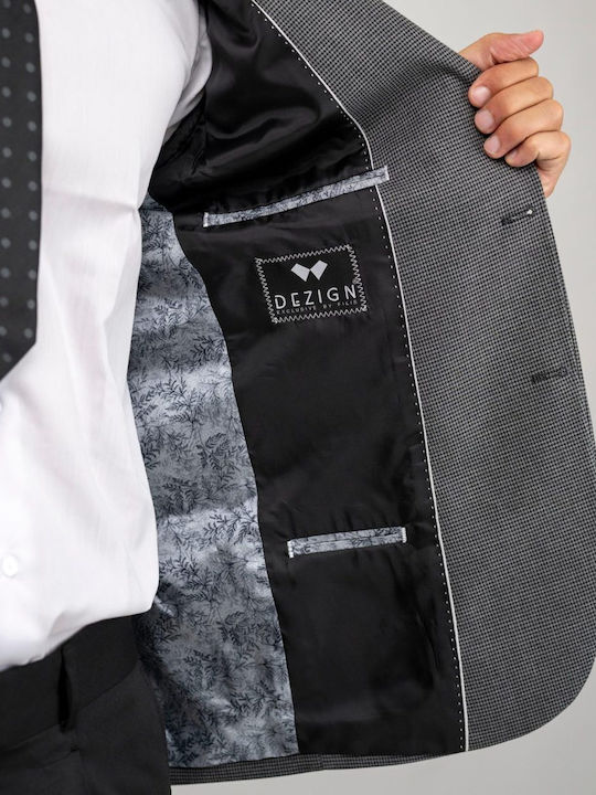 Men's Suit Jacket Slim Fit Gray