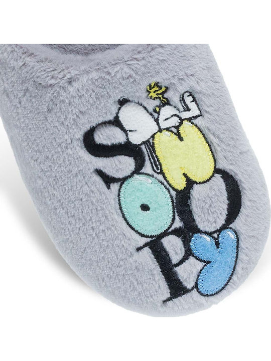 Snoopy Peanuts Winter Damen Hausschuhe Beige