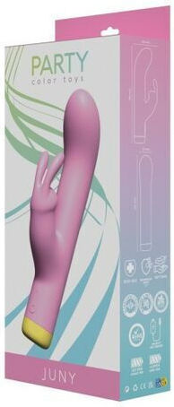 Party Color Toys Doppelter Vibrator 16.6cm Rosa