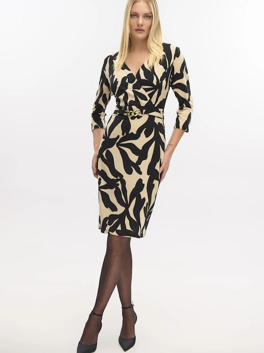 Rochie Mini Tricotată Wrap-Around