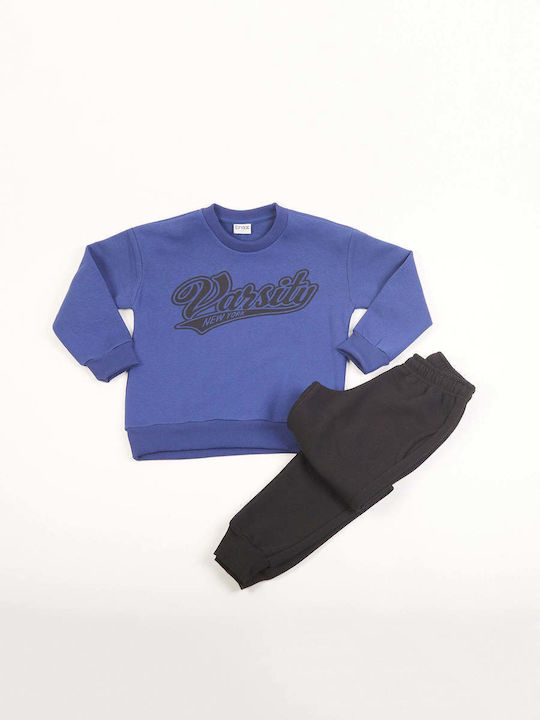 Kids Sweatpants Set Indigo 2pcs