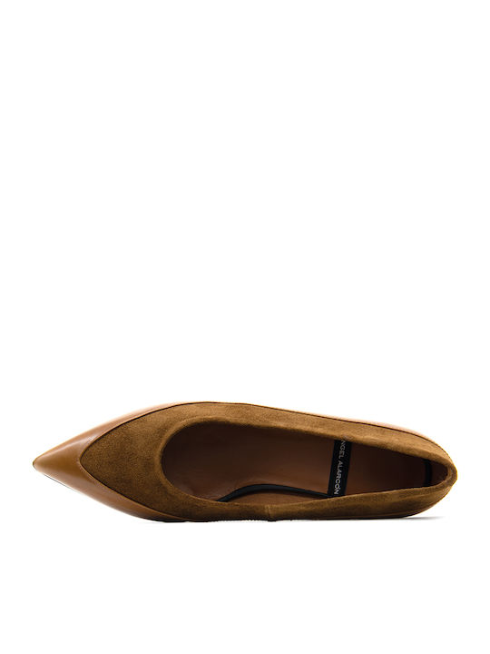 Pumps mit hohem Absatz Tabac Braun