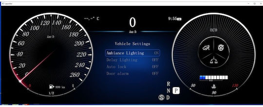 Bizzar Car Dashboard Head Up Display Digital Instrument