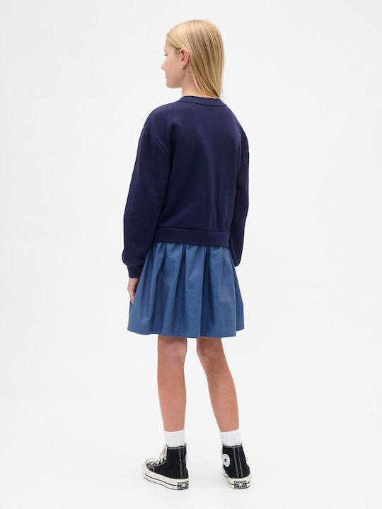 Kids Set With Skirt Winter 2 Pieces Dark Night