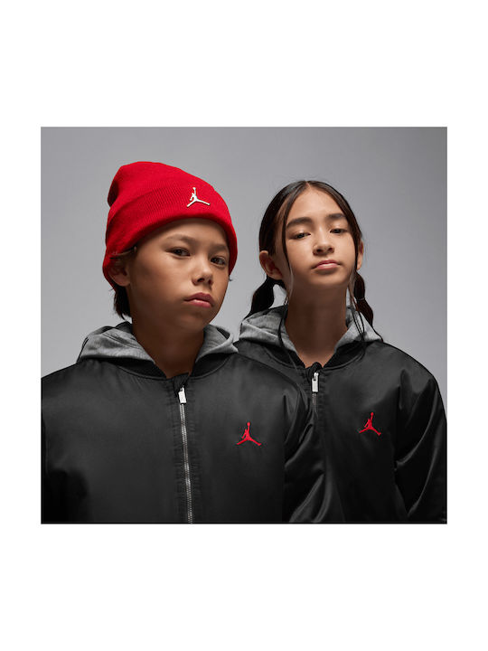 Kids' Sports Jacket with Lining & Hood Black