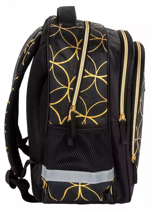 Derform Schulranzen Rucksack Schwarz 19Liter
