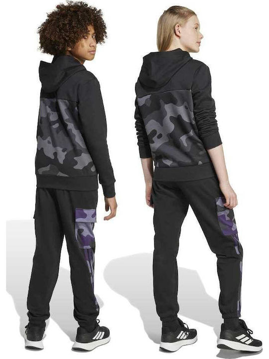 Pantaloni De Trening Pentru Copii Negri 3 Bucăți