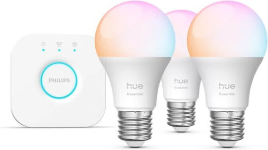 Philips Hue White & Color Ambiance Starter Kit Kit Inteligent Compatibil cu Hue Bridge