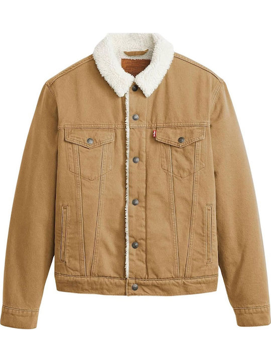 Type 3 Sherpa Trucker Jacke Brown