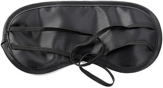 Smd Total Black Satin Eye Mask BDSM Mask Black