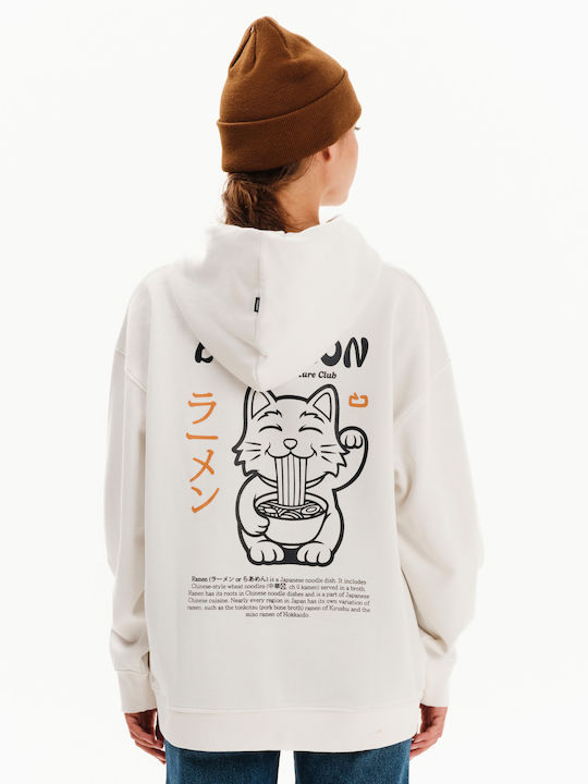 Women's Sweatshirt Hooded Off White