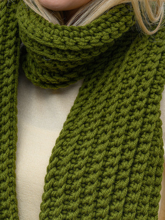 Women's Knitted Scarf Green