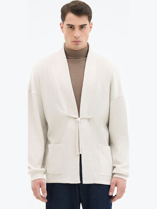 Herren Strickjacke Sand