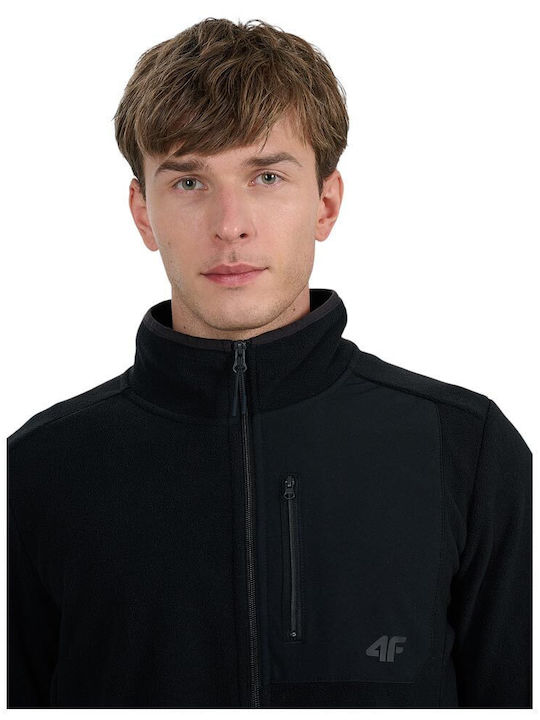 Men's Fleece Cardigan Black