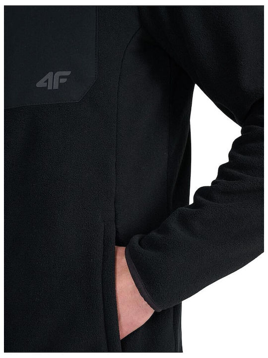 Men's Fleece Cardigan Black